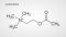 Strukturformel des Neurotransmitters Acetylcholin