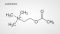 Strukturformel des Neurotransmitters Acetylcholin